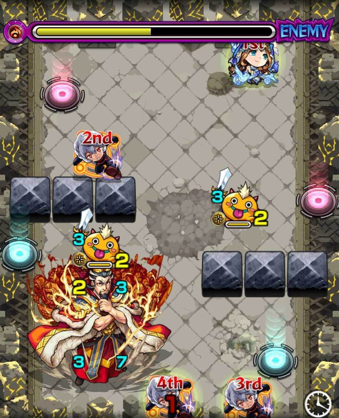 真夏侯惇 ステージ2 ドクロ処理後