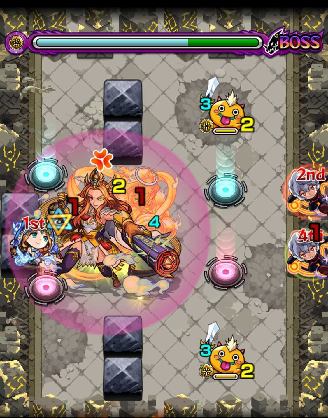 真夏侯惇 ボス1 ドクロ処理後