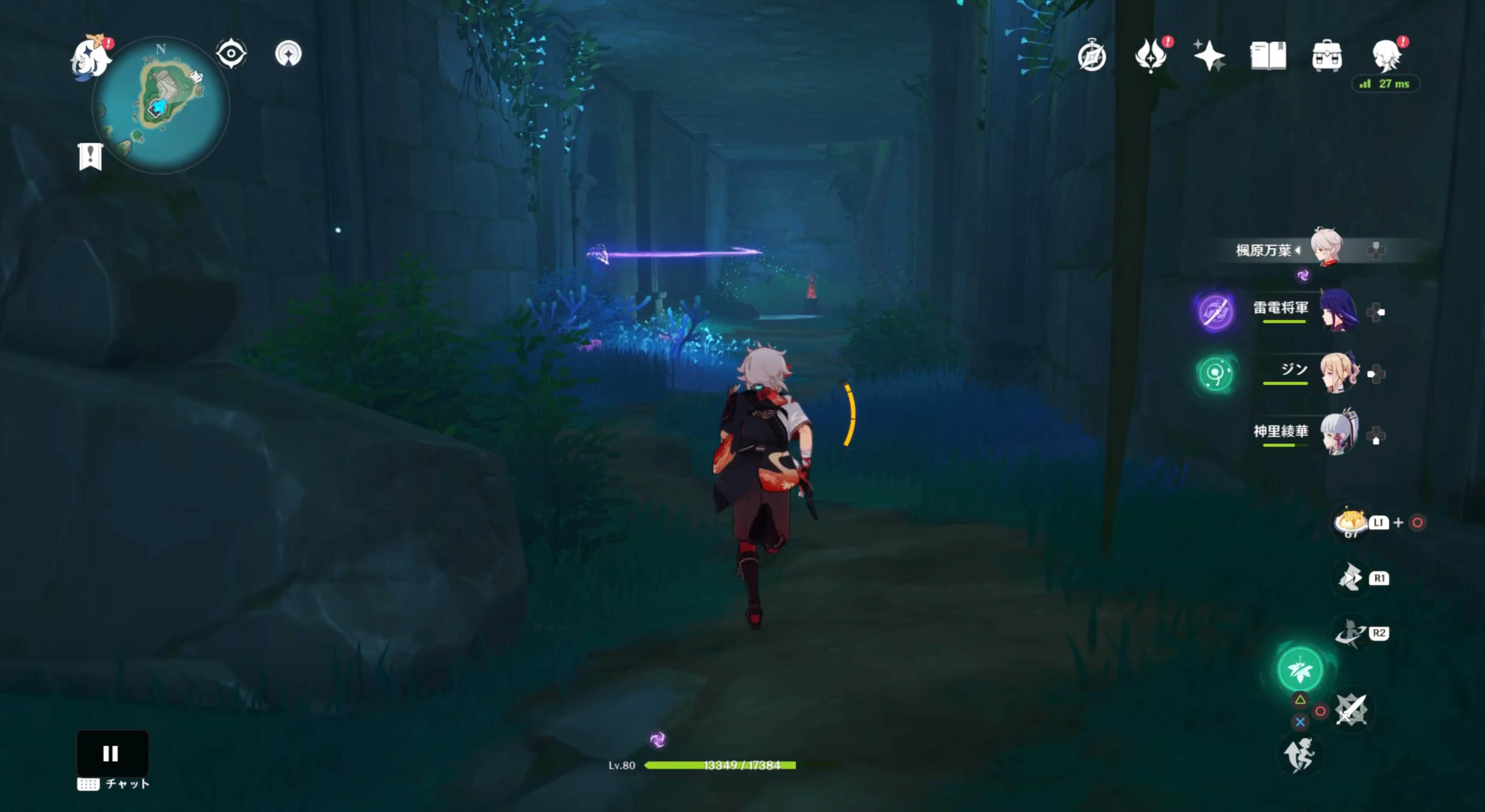 雷霊に付いていく