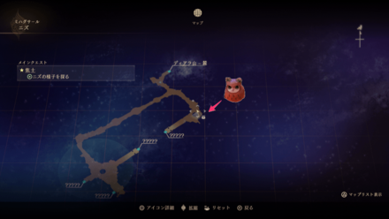 ニズのフクロウのマップ