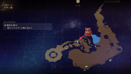 アダン湖のフクロウのマップ