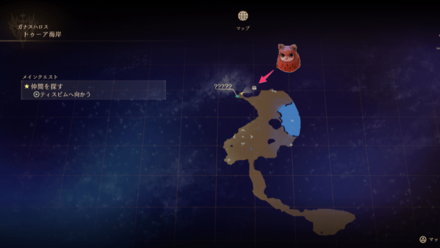 トゥーア海岸のフクロウのマップ