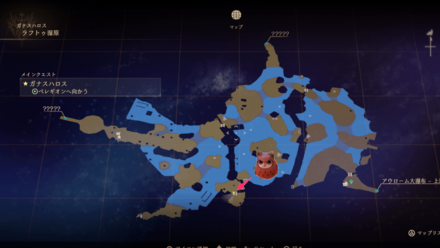 ラフトゥ湿原のフクロウのマップ