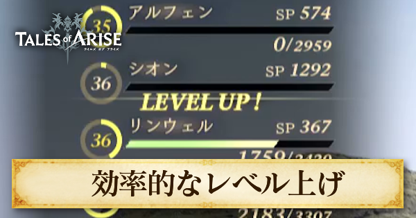 効率的なレベル上げ方法