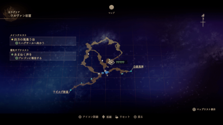 ガザフローラの出現マップ