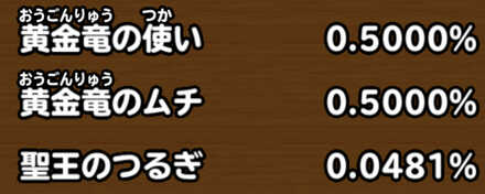 目玉装備排出確率の画像