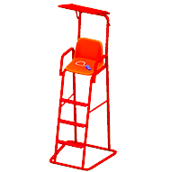 ビーチのかんしだいのレッドの画像