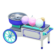 綿あめの屋台(ブルー)