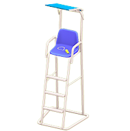 ビーチの監視台(ブルー)