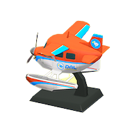 オレンジの飛行機