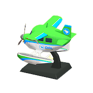 緑の飛行機