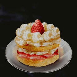 ショートケーキのアイコン