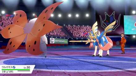 ウルガモスザシアン対面