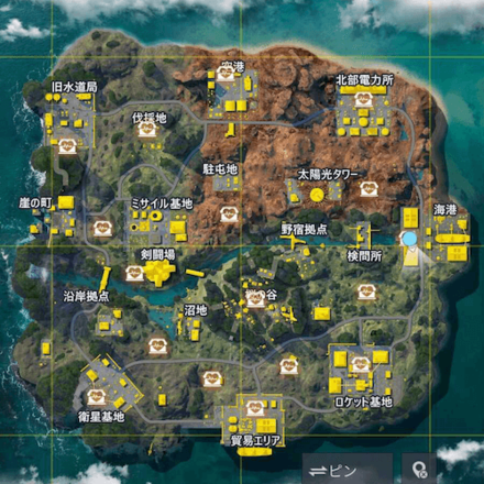 孤島作戦:マップ