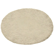 アイボリーのラウンドマット・M画像