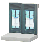 カフェカーテンのかべ画像