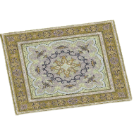 きいろいペルシャじゅうたん画像