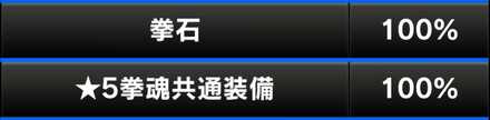 拳石星5拳魂装備