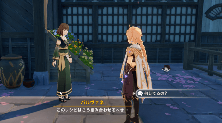 パルヴァネとの会話