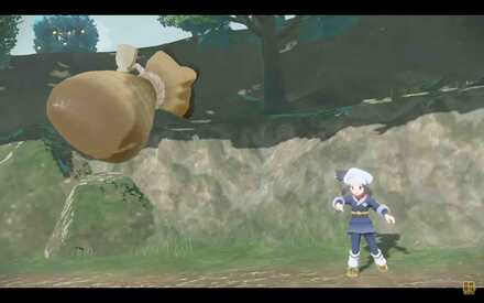 鎮め玉を投げる