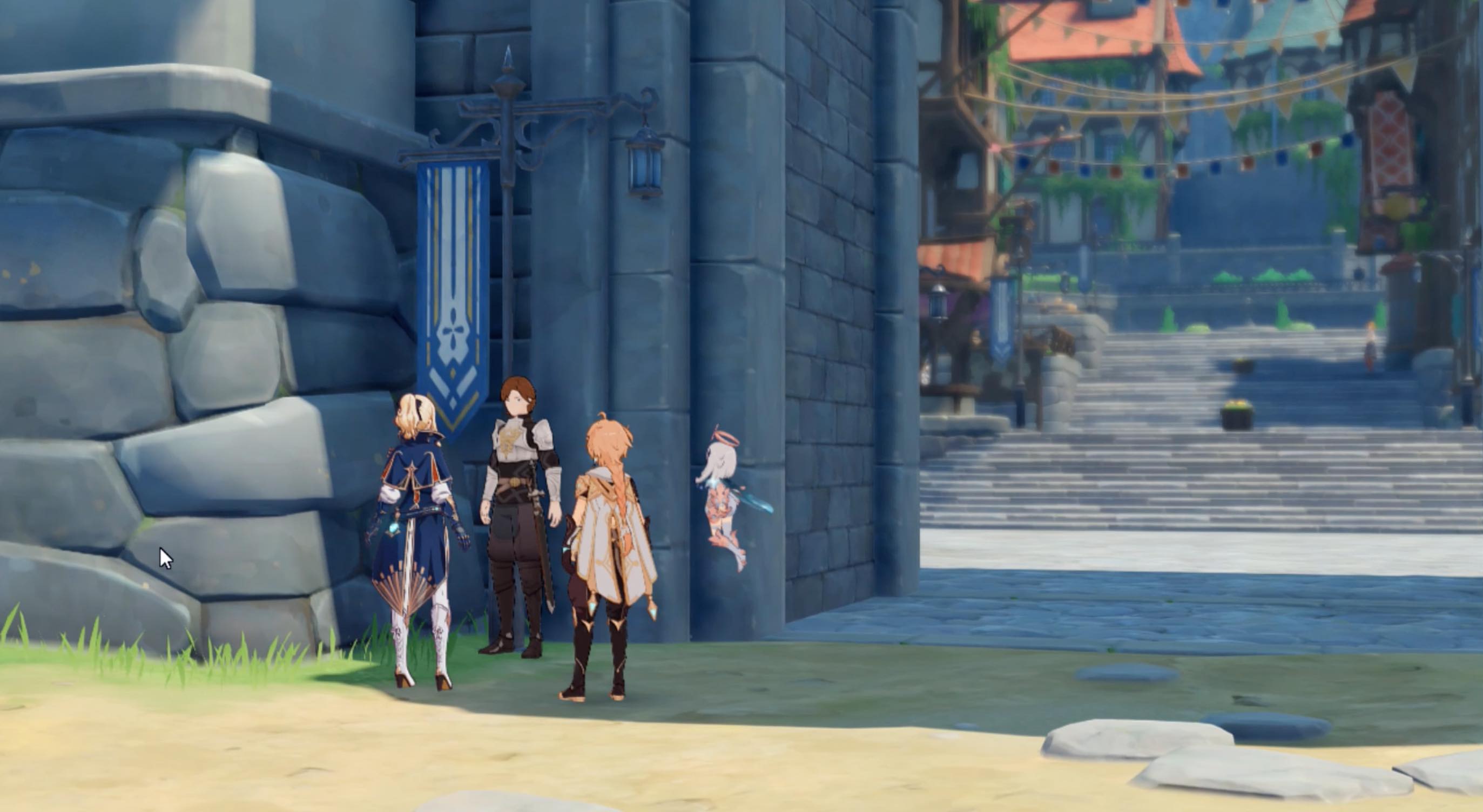 モンド城に戻ってジンと会話する