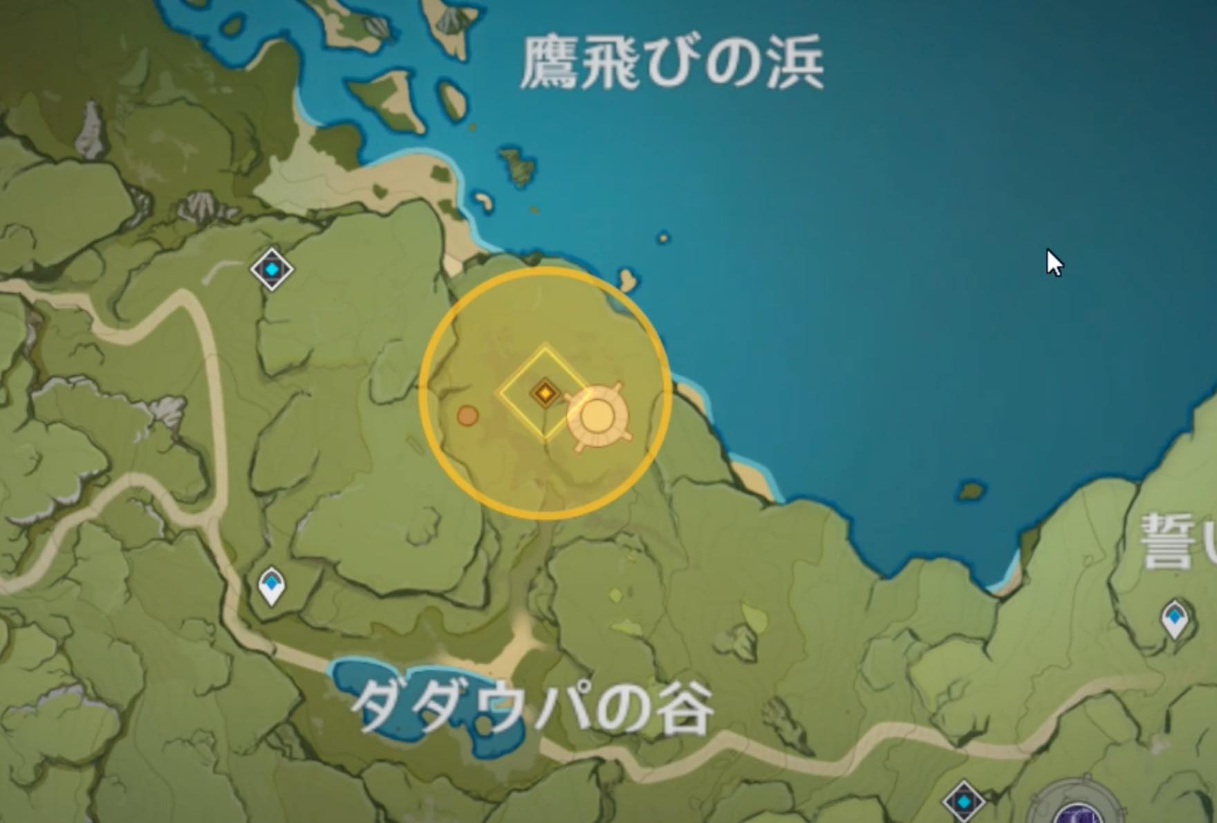 秘境の奥に進む