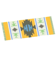 きいろパターンキッチンマット画像