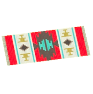 あかいパターンキッチンマット画像