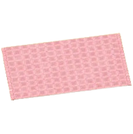 ピンクのシンプルバスマット画像