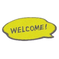 きいろいメッセージマット画像