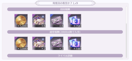 まずは全ライブを1回クリアしよう