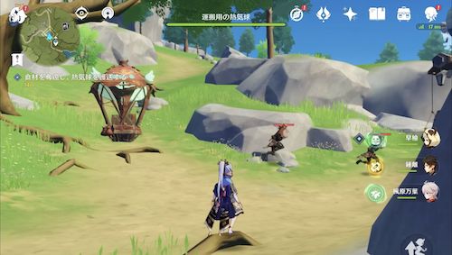 障害物を排除しながら、途中で現れるスライム風船を破壊