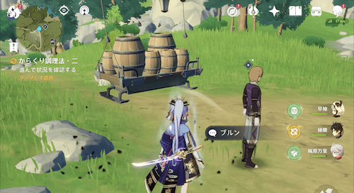 襲われていた人「ブルン」に話しかける