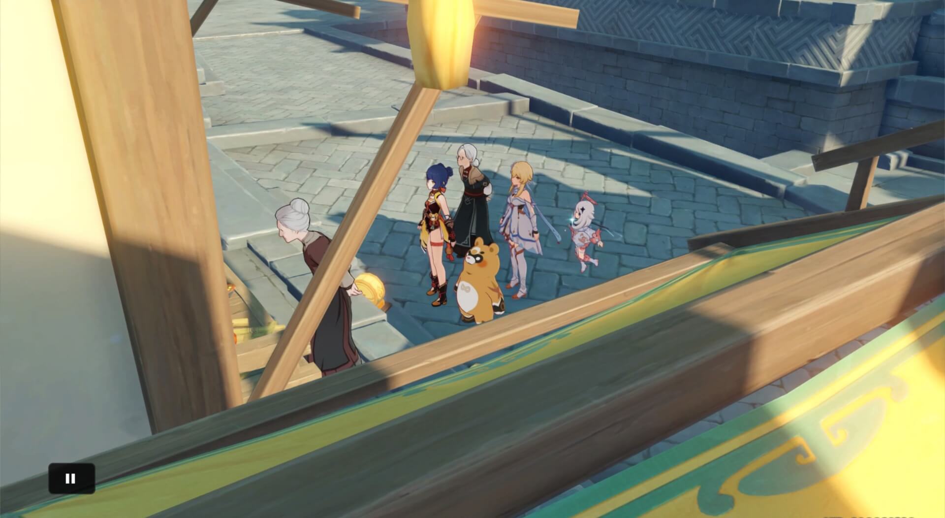 万民堂へ向かって会話するとクリア