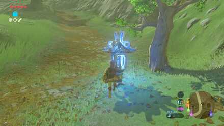 道中の燭台にも青い炎を灯しておく