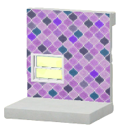 むらさきのモロッカンタイルかべ画像