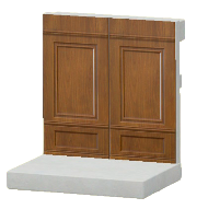 こげちゃのホールのかべ画像