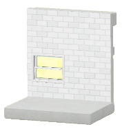 しろいメトロタイルのかべ画像