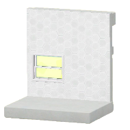 しろいハニカムタイルのかべ画像