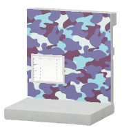 ブルーめいさいのかべがみ画像