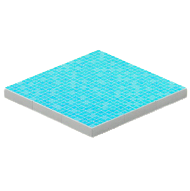 みずいろモザイクタイルのゆか画像