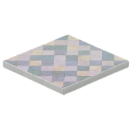 グレーのアーガイルタイルゆか画像