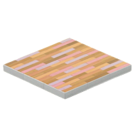 キュートなペイントフローリング画像