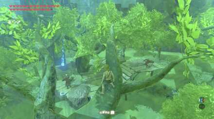 拠点近くの巨木から攻撃する