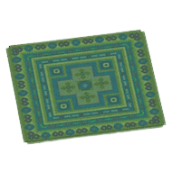 みどりのキリムのカーペット画像