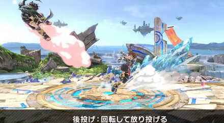 後投げは相手を斜め後ろに飛ばす