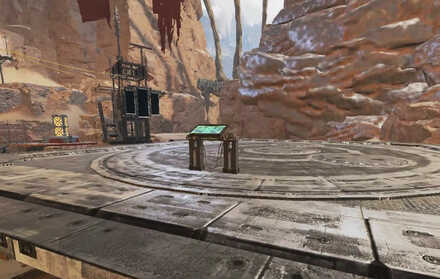 射撃訓練場に入ってドロップシップに乗る