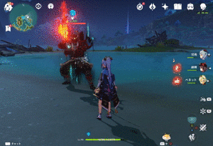 刀でガード.gif