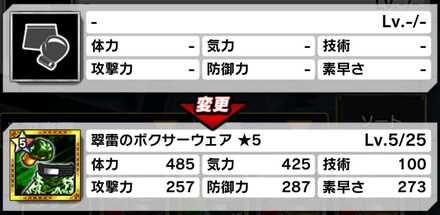 主人公装備装着