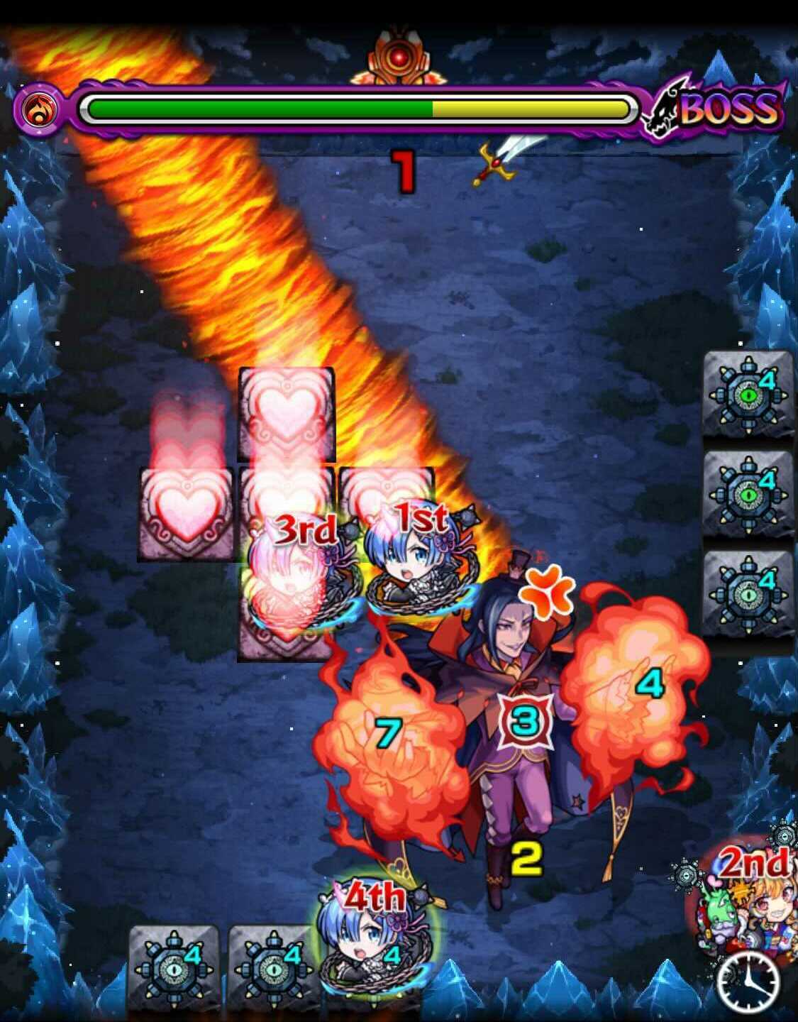 ロズワール ボス2 地雷展開後